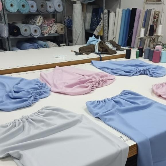 Cearsafuri din bumbac, cu elastic roata