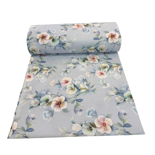 Lenjerie de pat din bumbac satinat, pt 2 persoane Deseda Florile bunicii