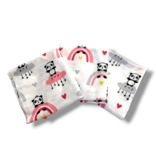 Set 3 scutece finet Deseda 70x70cm Deseda Ursi panda