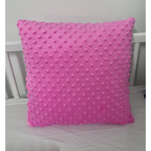OTL Perna decorativa din Plush Mincky Roz 38x38 cm