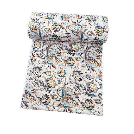 Bumbac satinat Flori de cactus maro