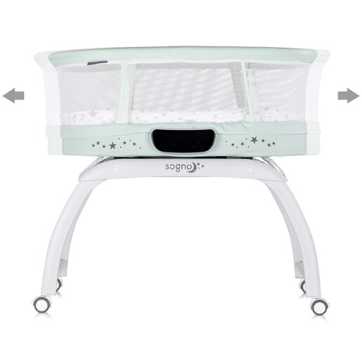 Patut cu leganare si cantar integrat Chipolino Sogno 2 in 1 + accesorii la alegere