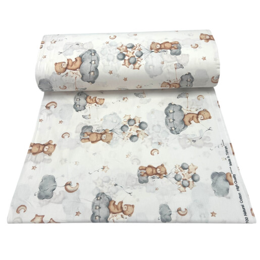 Cearsaf de pat cu elastic roata, Deseda Ursi pe nori