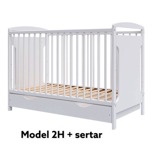 Pat + saltea + Lenjerie de pat din Catifea cu apărători matlasate Price Verde crud  + baldachin cu dantela și suport + cuib cu desfacere asortat 