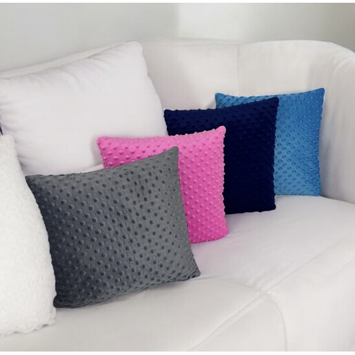 OTL Perna decorativa din Plush Mincky Albastru 38x38 cm