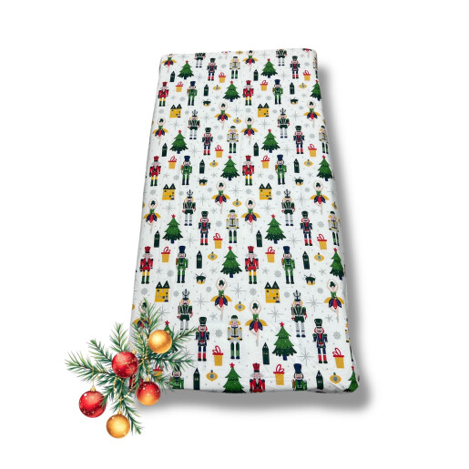 Set 3 piese de iarna cu cearsaf paturica si perna Deseda Omul de zapada