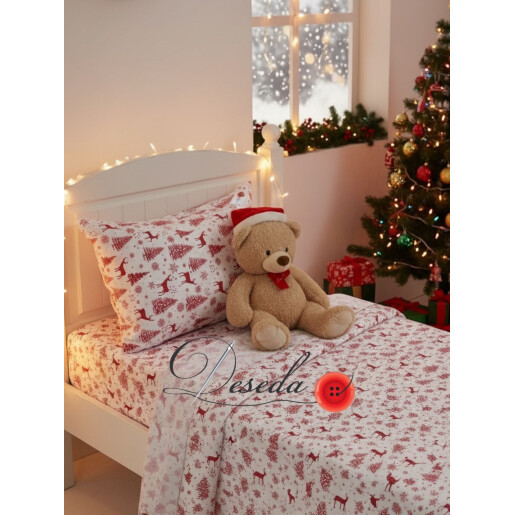 Husa pilota din FINET FLANNEL cu fermoar Reni pe rosu