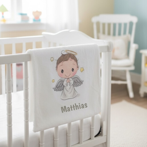 Paturica dubla de iarna, personalizata, imprimată Ingeras