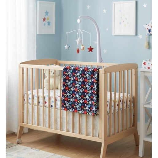 Paturica din cocolino Deseda Steluțe pe bleumarin