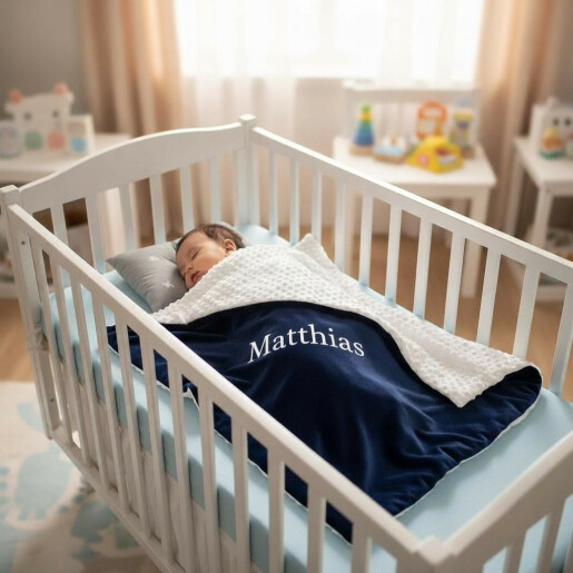 Plapumioara Personalizata din catifea si minki alb pufos 