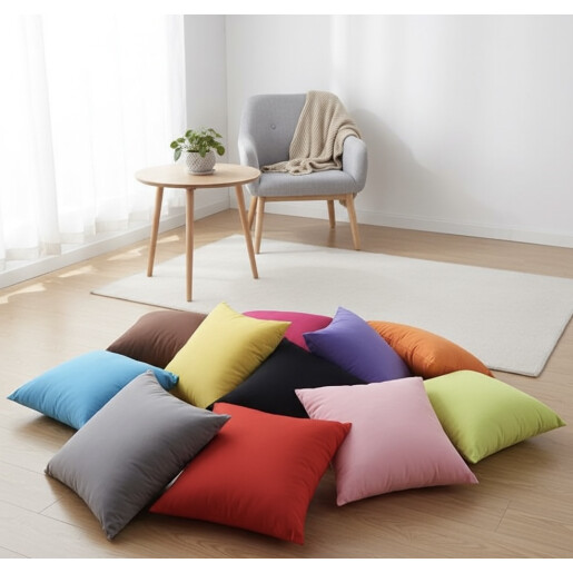 10 buc huse perne 40x40 cm uni culori diferite