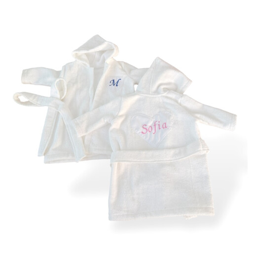 Halat capot de baie copii Personalizat, din frotir de bumbac Deseda