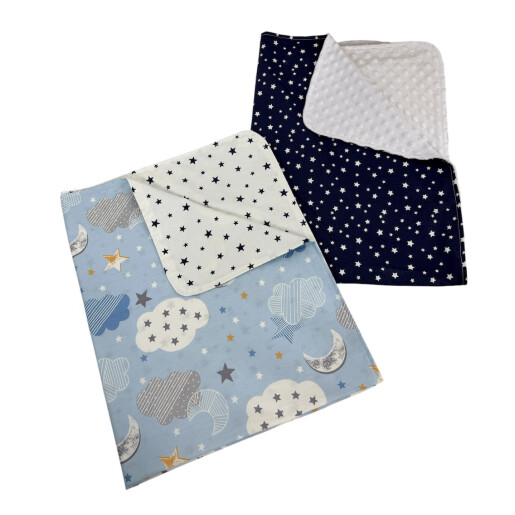 Set 2 paturici primavara - vara Deseda Mix Bleumarin