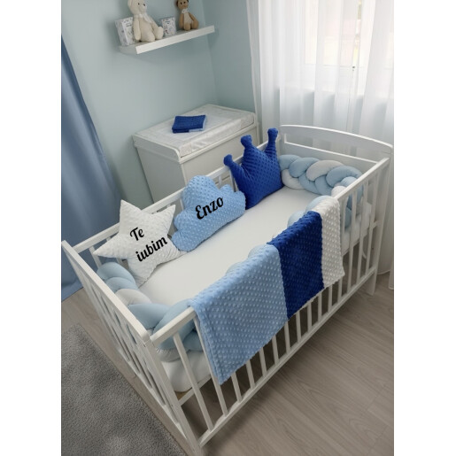 Perna decorativa ptr copii Personalizata Norisor din plush Mincky colorat Deseda