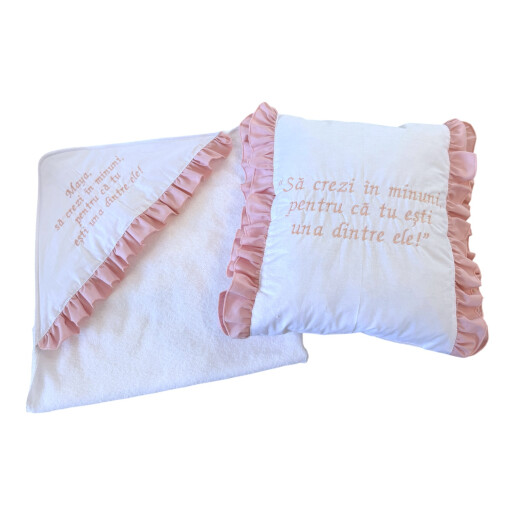 Set Paturica cu capison cu pernuta asortata Deseda Volanase elegante