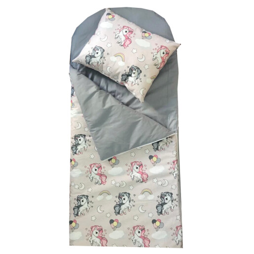 Sac de dormit buzunar de iarna 4-9 ani ani Deseda Unicorni cu gri