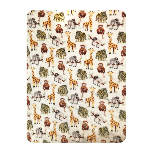 Paturica din plush cocolino Animale salbatice