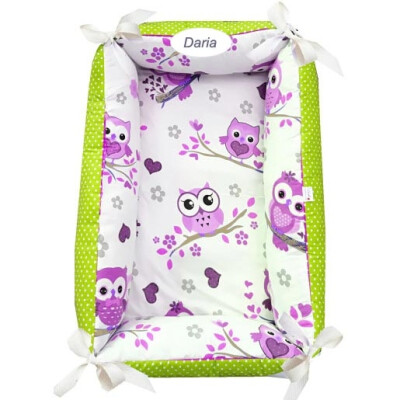 Reductor Personalizat Bebe Nest Deseda Bufnite cu mov