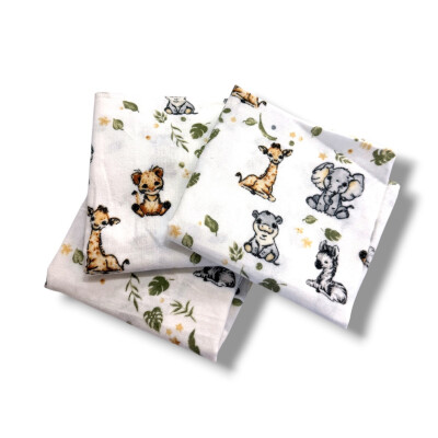 Set 3 scutece finet Deseda 70x70cm Deseda Animale salbatice