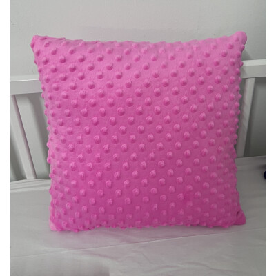 OTL Perna decorativa din Plush Mincky Roz 38x38 cm