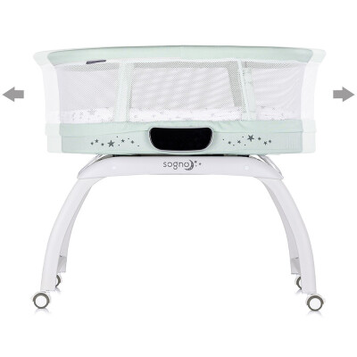 Patut cu leganare si cantar integrat Chipolino Sogno 2 in 1 + accesorii la alegere