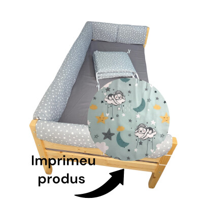 OTL Aparatori tip Maxi pt patut Montessori Ursi somnorosi vernil 140x200 cm