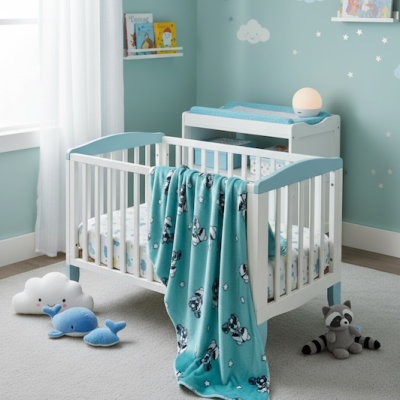 Paturica din plush cocolino Castori pe vernil