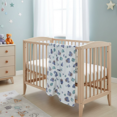 Paturica din plush cocolino Ursuleții veseli