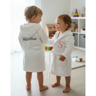Halat capot de baie copii Personalizat, din frotir de bumbac Deseda