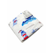 Set din finet paturica bebe cu cearsaf si pernuta pt pat Farul