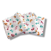 Set 3 scutece finet Deseda 70x70cm Deseda Cifre si litere