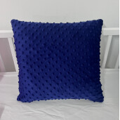 OTL Perna decorativa din Plush Mincky Bleumarin 38x38 cm