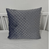 OTL Perna decorativa din Plush Mincky Gri 38x38 cm