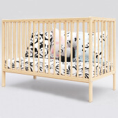 Patut din lemn pentru bebeluși Matthias 120x60 cm 