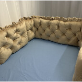 Set aparatori Matlasate din Catifea pentru pat tip casuta Montessori Velvet LUX