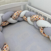 OTL Set 2 buc Apărătoare împletită 180 cm Inimioare marunte