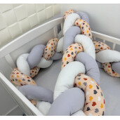 OTL Set 2 buc Apărătoare împletită 180 cm Inimioare marunte