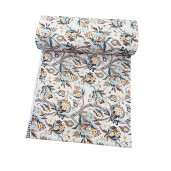 Bumbac satinat Flori de cactus maro