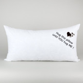 Perna lunga 115x38 cm cu husa detașabilă imprimată Hug this pillow