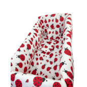 Lenjerie de pat bebelusi CN 120x60 cm cu aparatori Maxi Deseda Buburuze