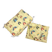 OTL Aparatoare 180 cm  + set 3 piese pat 120x60 cm h35cm Deseda Curcubeu pe galben