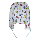Patut bebe + saltea + Lenjerie de pat CN Cars + cuib + prosop de baie + perna personalizata