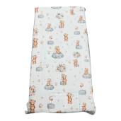Set 3 piese cu cearsaf paturica si perna Ursi pe nori