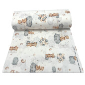 Cearsaf de pat cu elastic roata, Deseda Ursi pe nori