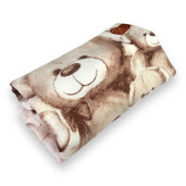 Cearsaf de pat bebeluși din Finet - flanel de iarna, Deseda Urși de plush