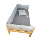 OTL Aparatori tip Maxi pt patut Montessori Stelute pe fond gri ptr pat 160x80 cm