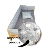 OTL Aparatori tip Maxi pt patut Montessori Norisori cu luna gri pat 140x200 cm 