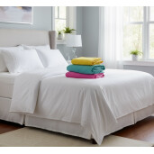 OTL Set 3 cearsafuri pat matrimonial 220x200 cm h 25 cm  roz - verde menta - galben