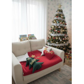 Set cadou de Craciun cu Plapumioara + 3 decoratiuni personalizate