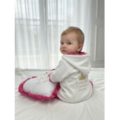 Halat capot de baie bebeluși Personalizat, din frotir de bumbac Deseda